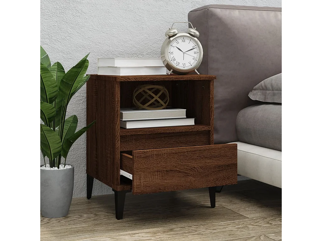 Centennial  Mesitas de noche 2 unidades roble marrón 40x35x50 cm