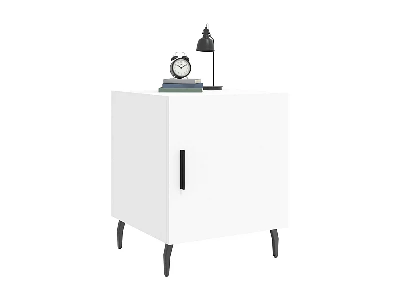 Volda  Nachtkastje 40x40x50 cm bewerkt hout wit