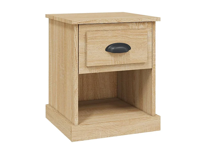 Cicero  Comodino Rovere Sonoma 39x39x47,5 cm in Legno Multistrato