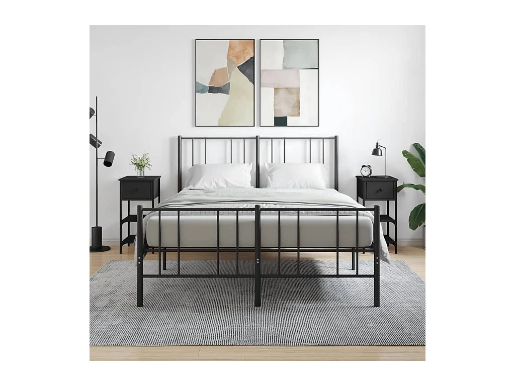 Jersey Shore  Tables de chevet 2 pcs noir 34x36x70 cm bois d’ingénierie