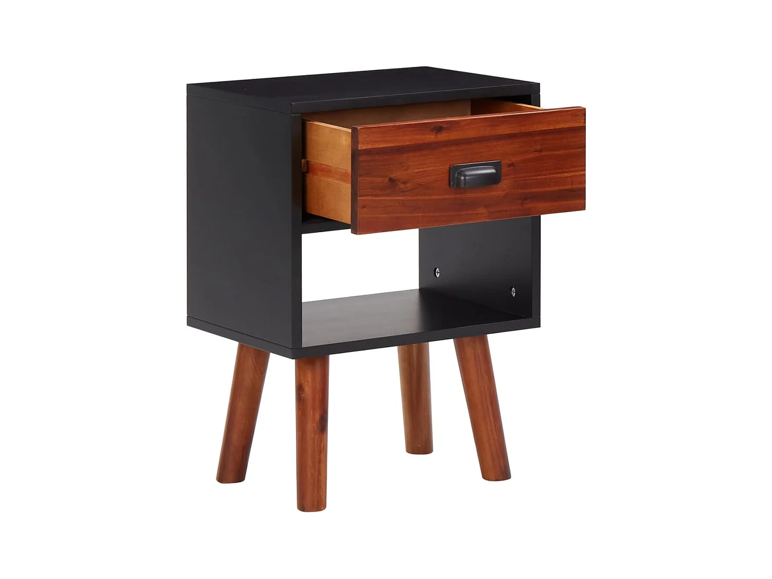 Pierre-Frédéric-Jean  Bois d'acacia massif Tables de chevet 2 pcs 40x30x57 cm