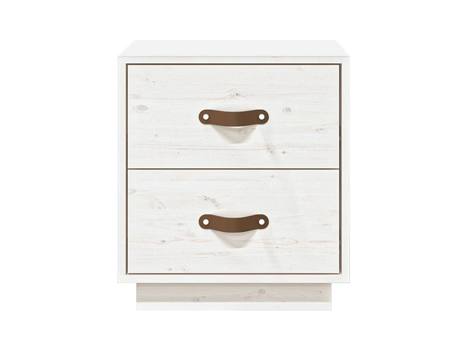 Jean-Marc   Table de chevet Blanc 40x34x45 cm Bois de pin massif