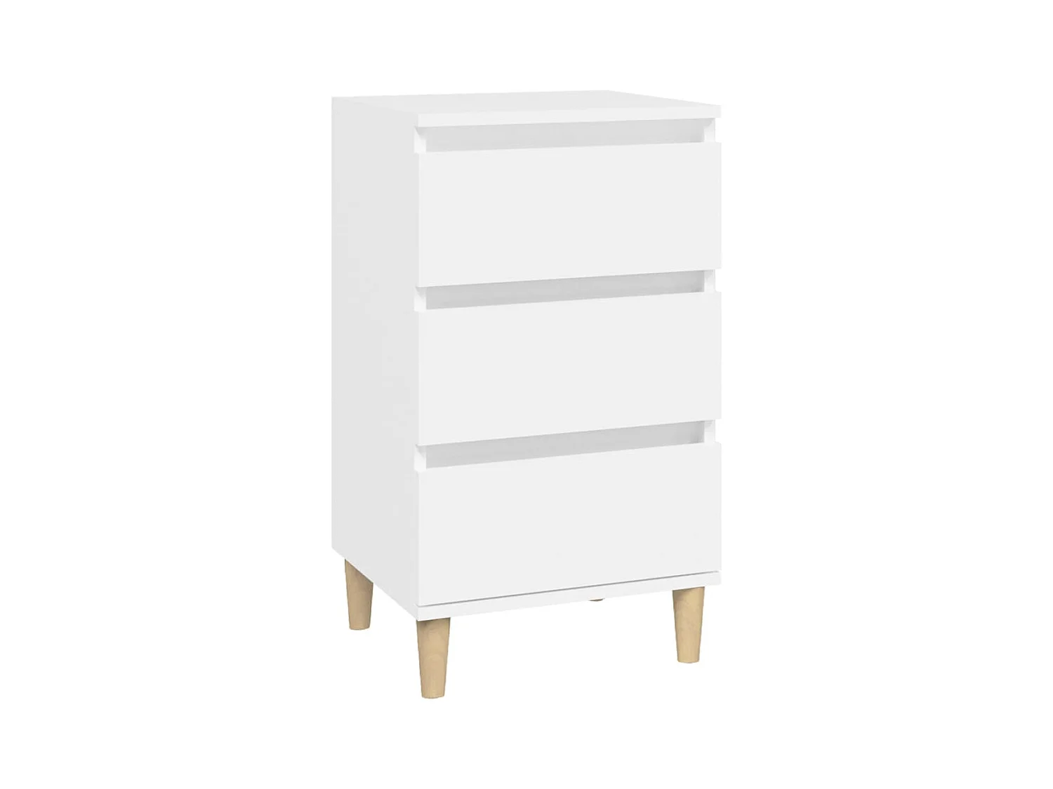 Wyla  Table de chevet blanc 40x35x70 cm bois d’ingénierie