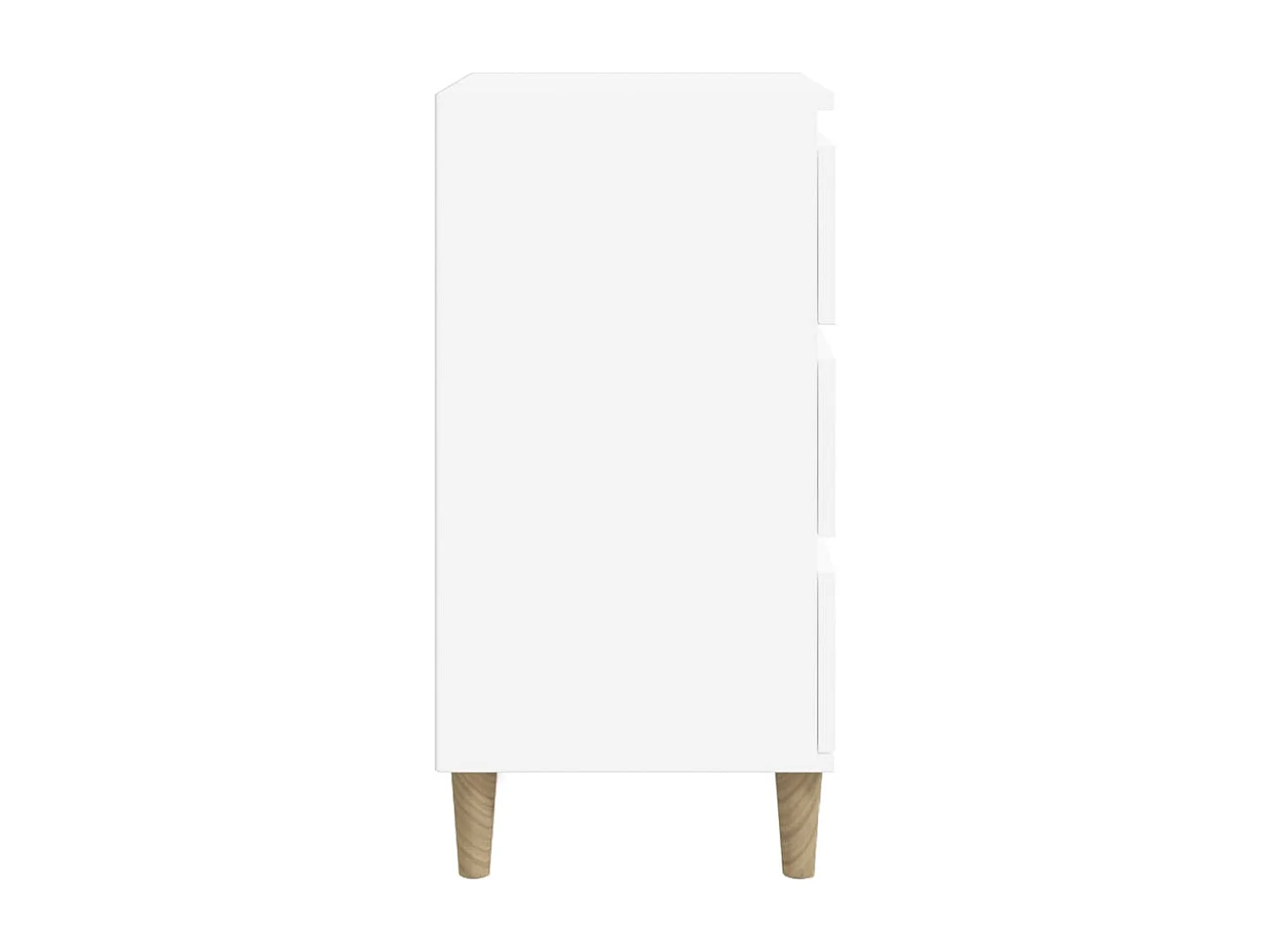 Wyla  Table de chevet blanc 40x35x70 cm bois d’ingénierie