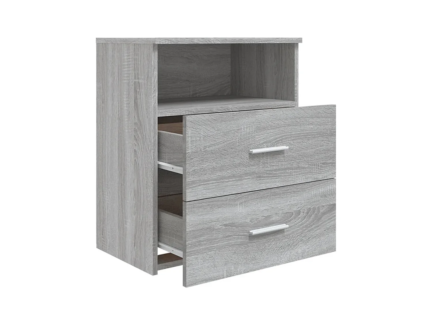 Oldenzaal  Tables de chevet 2 pcs Sonoma gris 50x32x60 cm