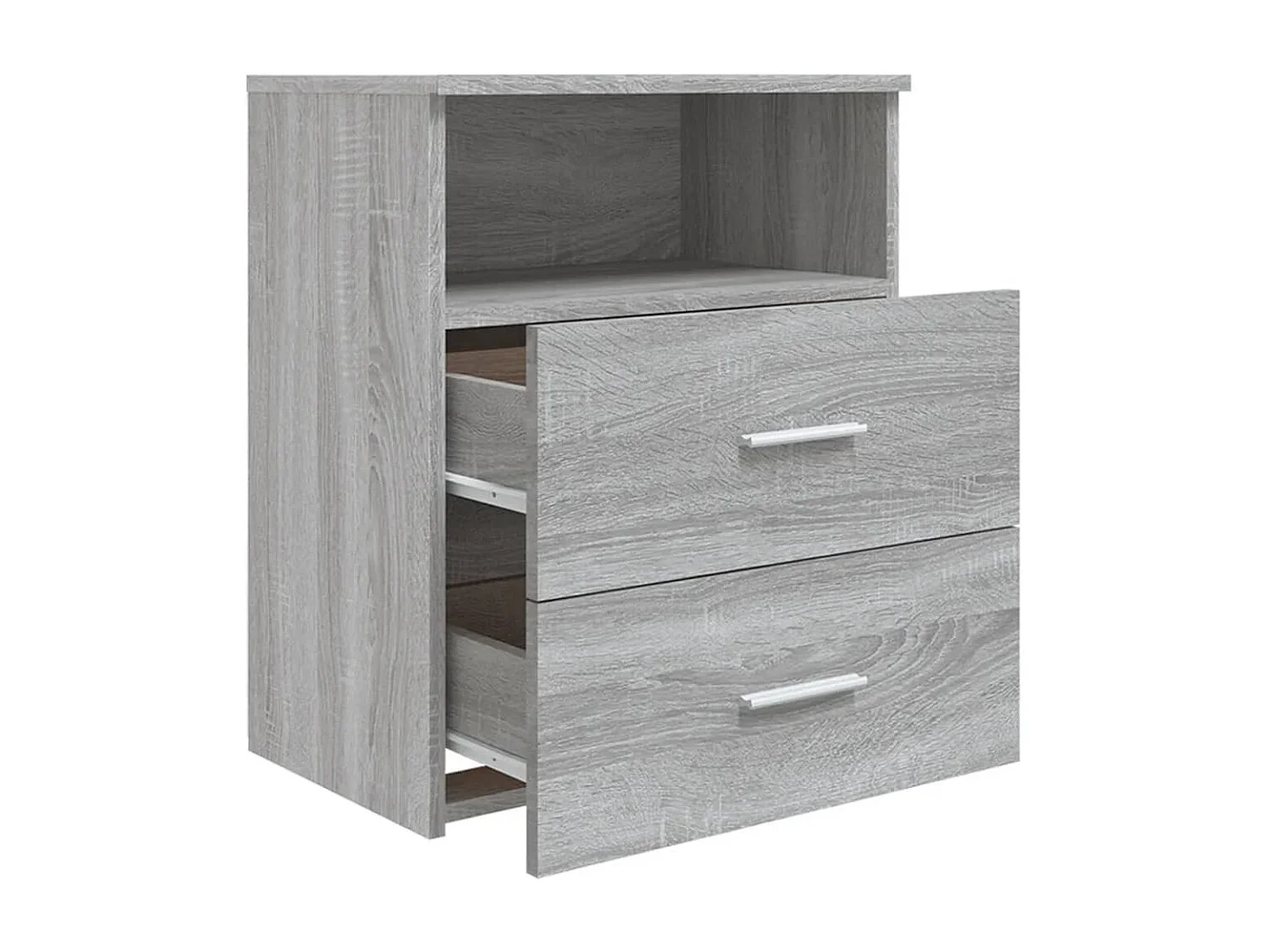 Oldenzaal  Tables de chevet 2 pcs Sonoma gris 50x32x60 cm