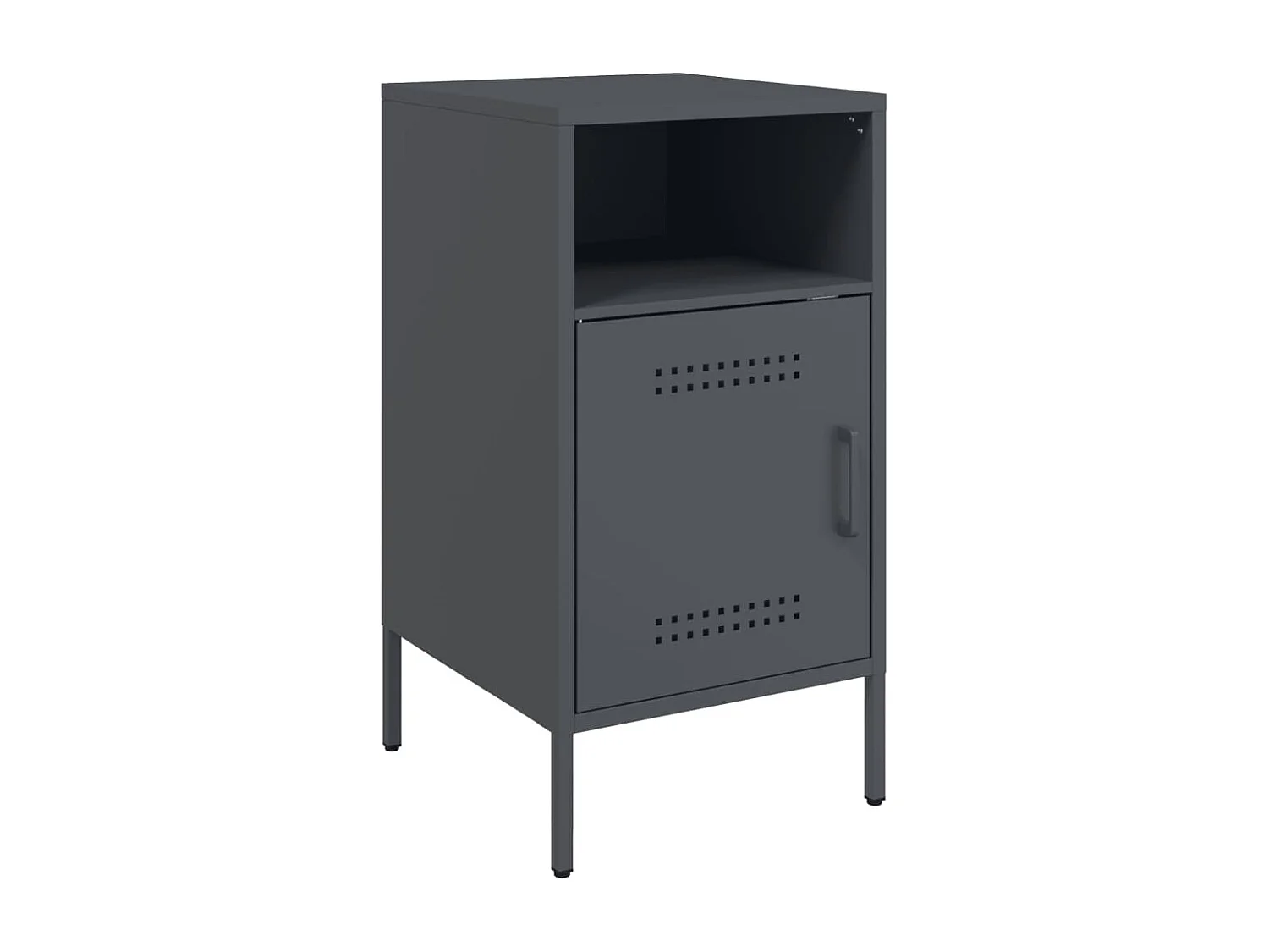 Channelview  Tables de chevet 2 pcs anthracite 36x39x68 cm acier