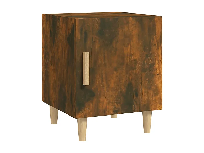 Oupeye  Table de chevet Chêne fumé Bois d'ingénierie