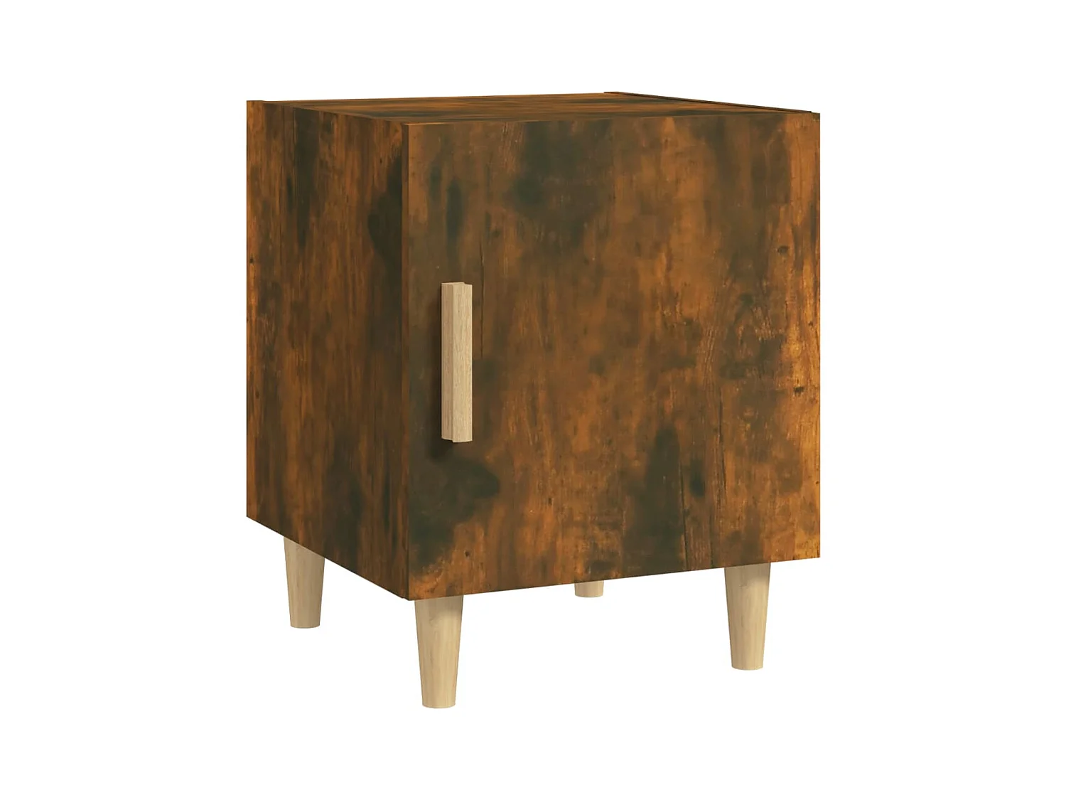 Oupeye  Table de chevet Chêne fumé Bois d'ingénierie