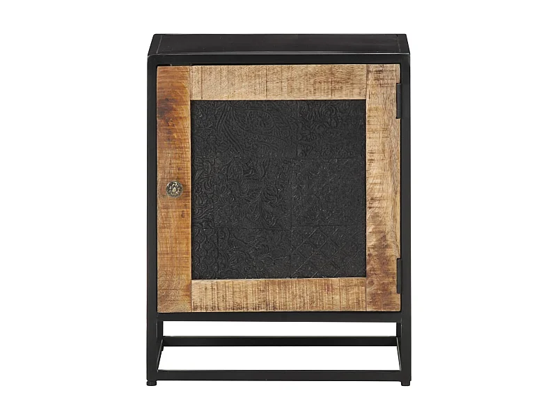 Garden Furniture -  Table de chevet 40x30x50 cm Bois de manguier brut