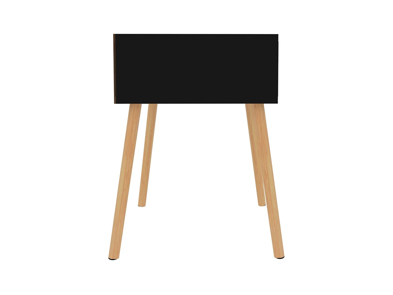 Wellsville  Tables de chevet 2 pcs Noir brillant 40x40x56cm Bois ingénierie