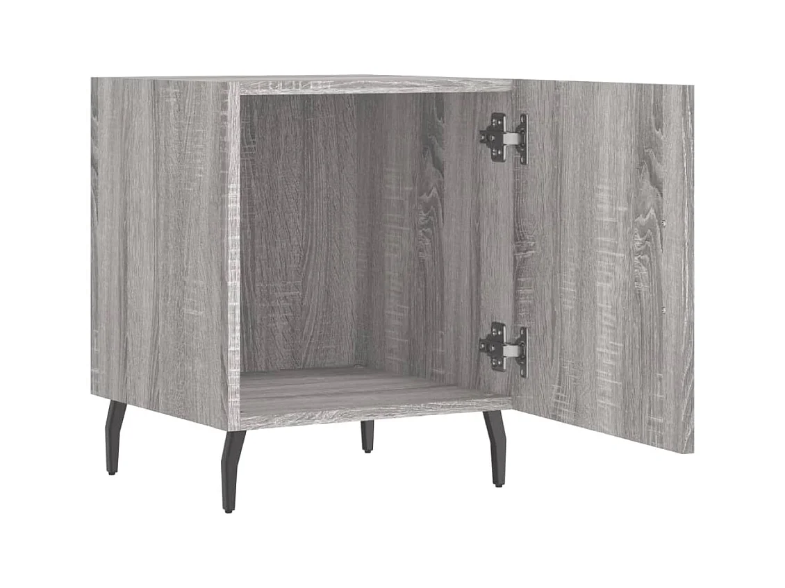 Volda  Tables de chevet 2 pcs sonoma gris 40x40x50cm bois d'ingénierie