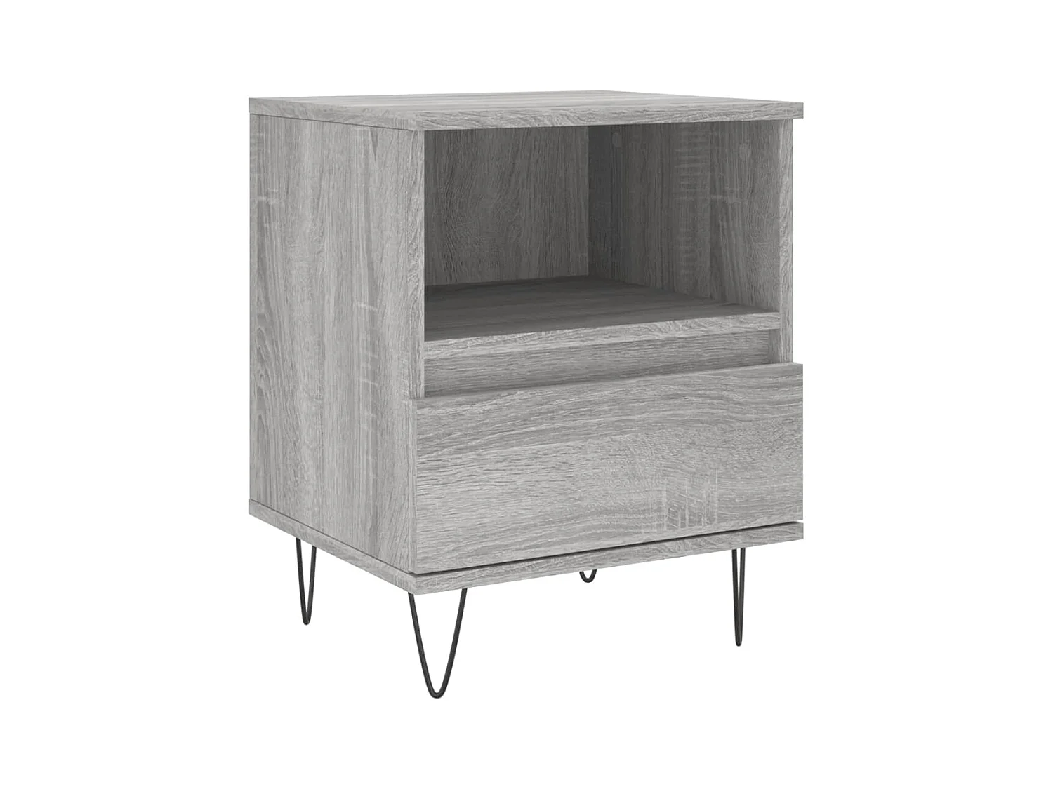 Hulst  Tables de chevet 2 pcs sonoma gris 40x35x50 cm bois ingénierie