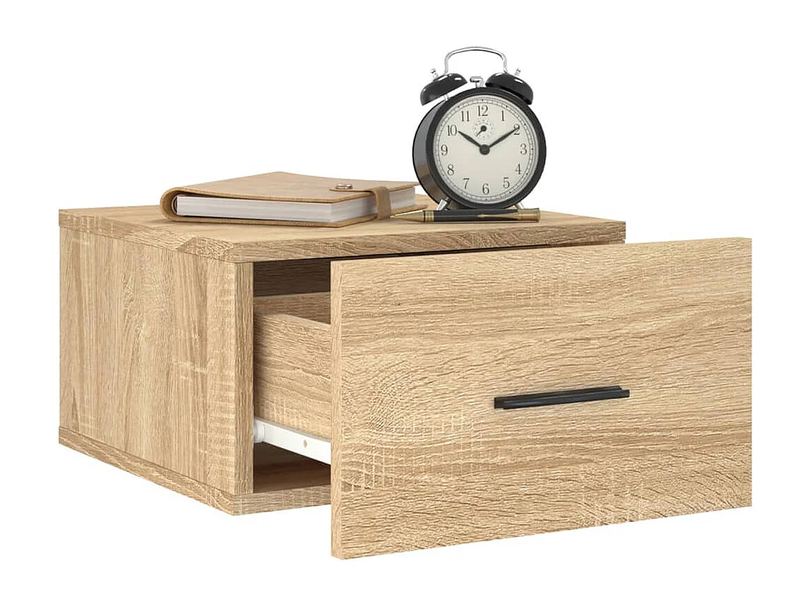 Ulfvin  Table de chevet murale chêne sonoma 35x35x20 cm