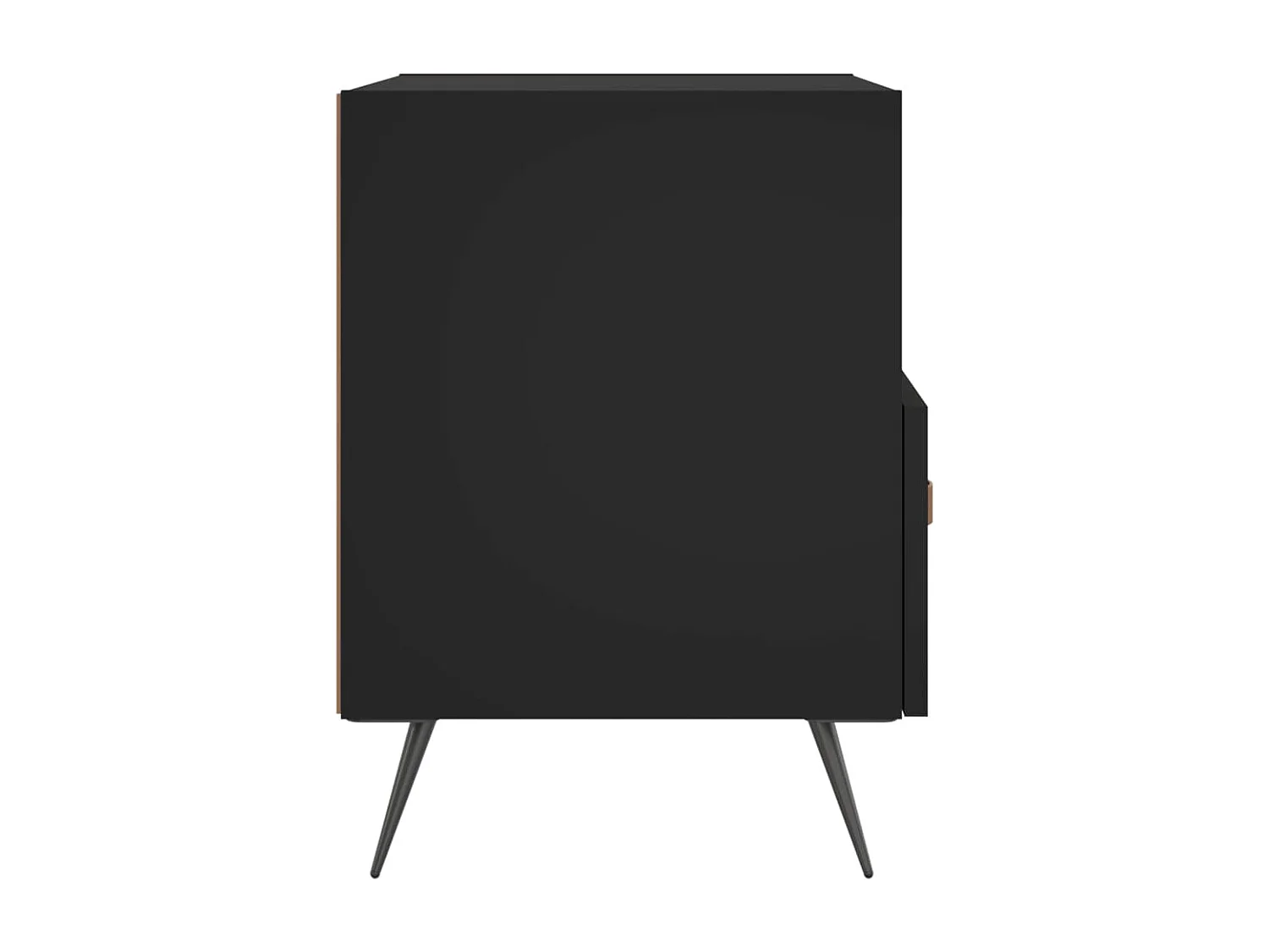 Cala  Tables de chevet 2 pcs noir 40x35x47,5 cm bois d’ingénierie