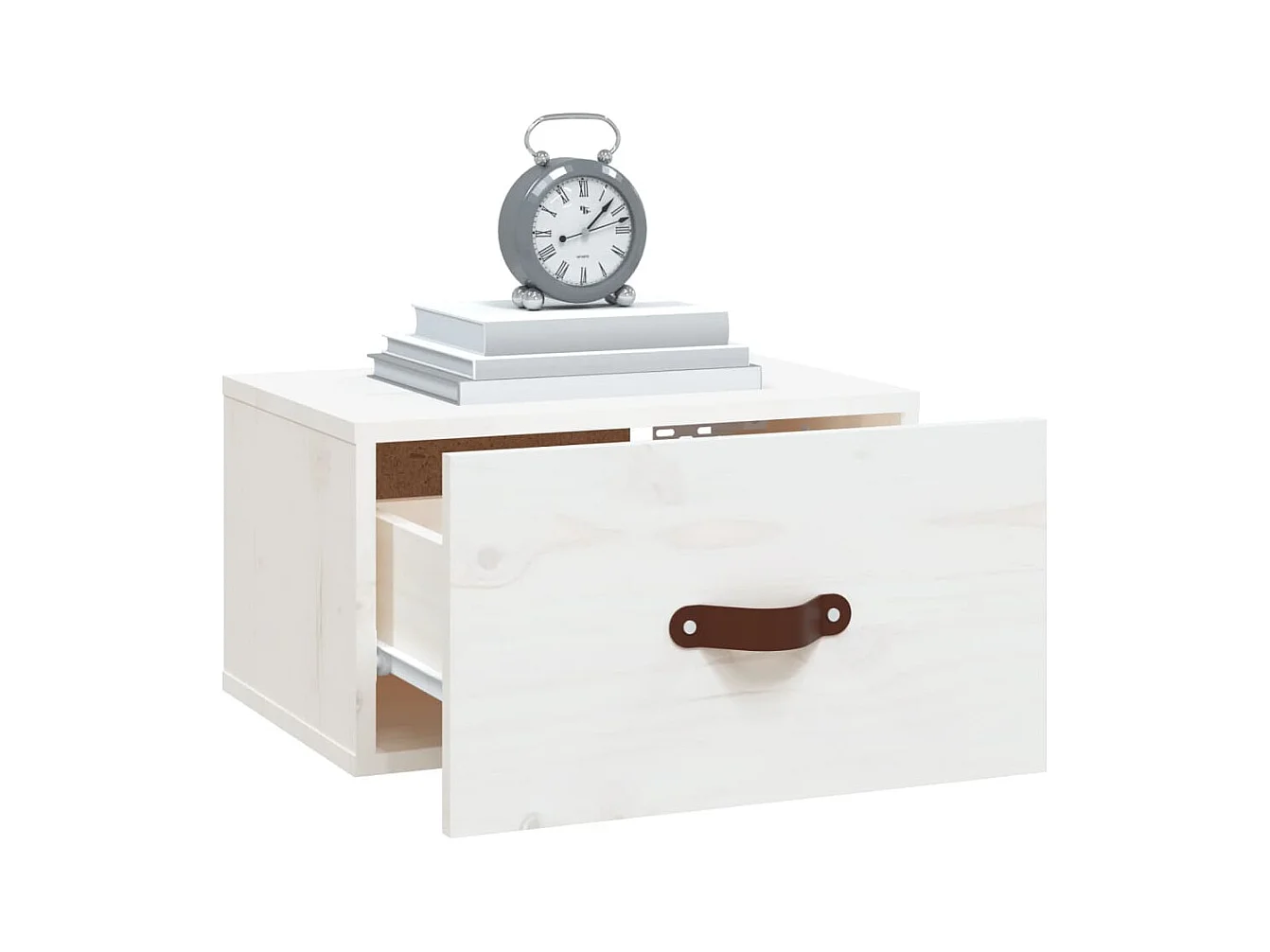 Ahmed  Tables de chevet murales 2 pcs Blanc 40x29,5x22 cm