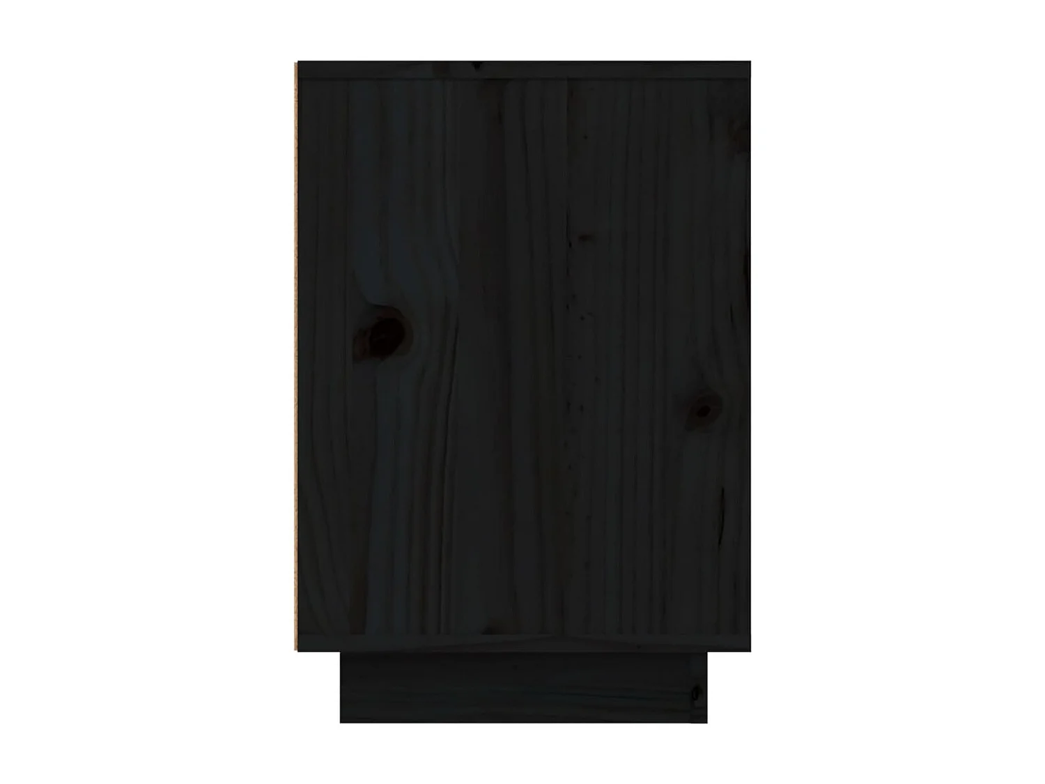 Hollidaysburg  Table de chevet Noir 50x34x50 cm Bois de pin massif