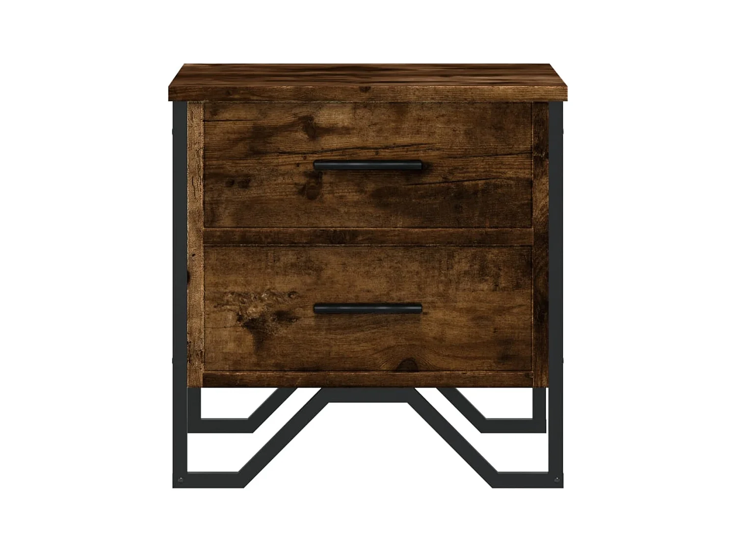 Hanne  Tables de chevet 2 pcs chêne fumé 40x41x40 cm bois ingénierie