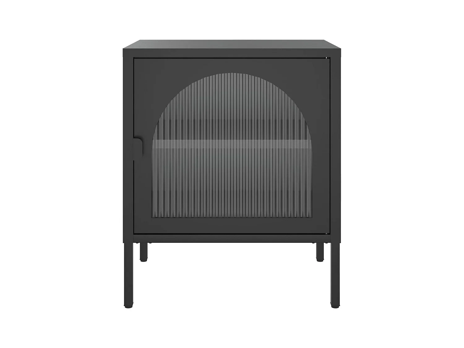 Nurdan  Tables de chevet 2 pcs noir 50x35x60 cm verre et acier