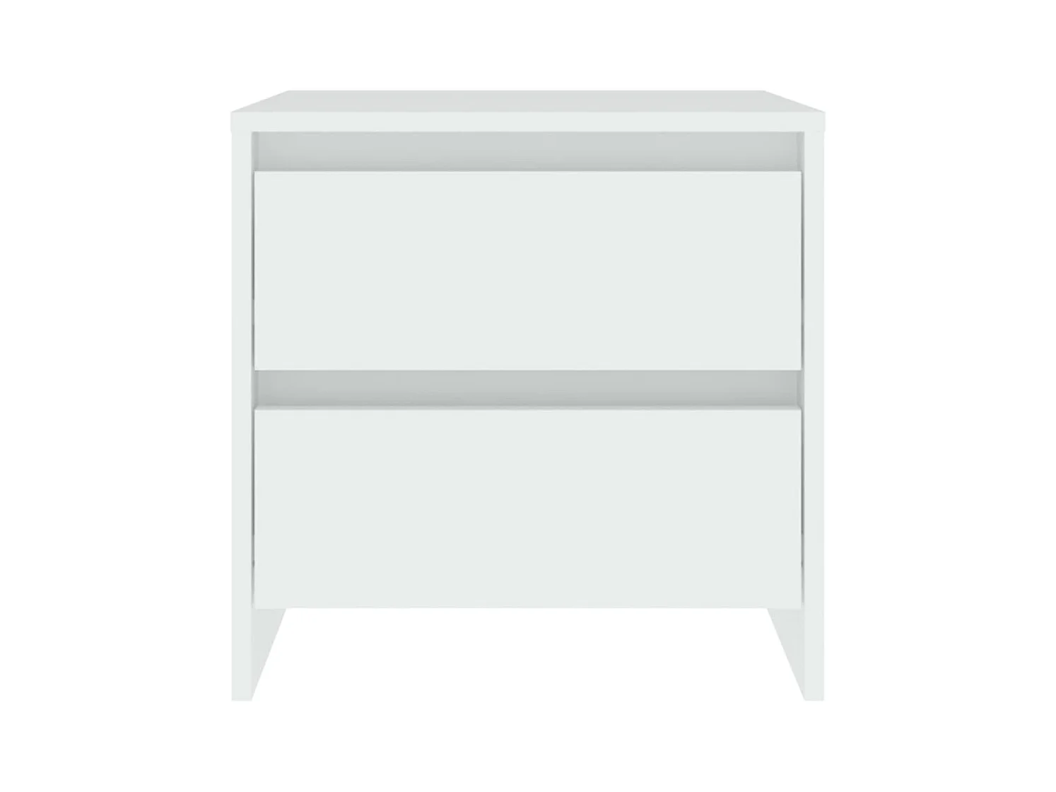 Robert  Tables de chevet 2 pcs blanc 45x34,5x44,5 cm bois d’ingénierie