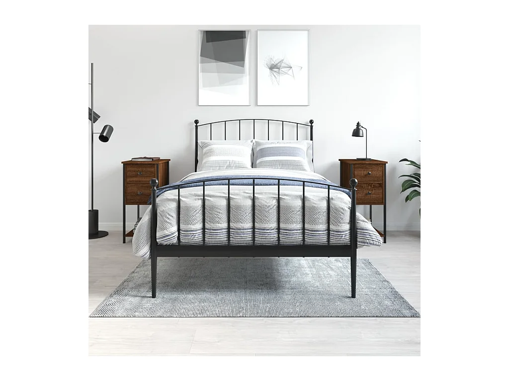 Portici  Tables de chevet 2pcs chêne marron 32x42x70cm Bois d'ingénierie