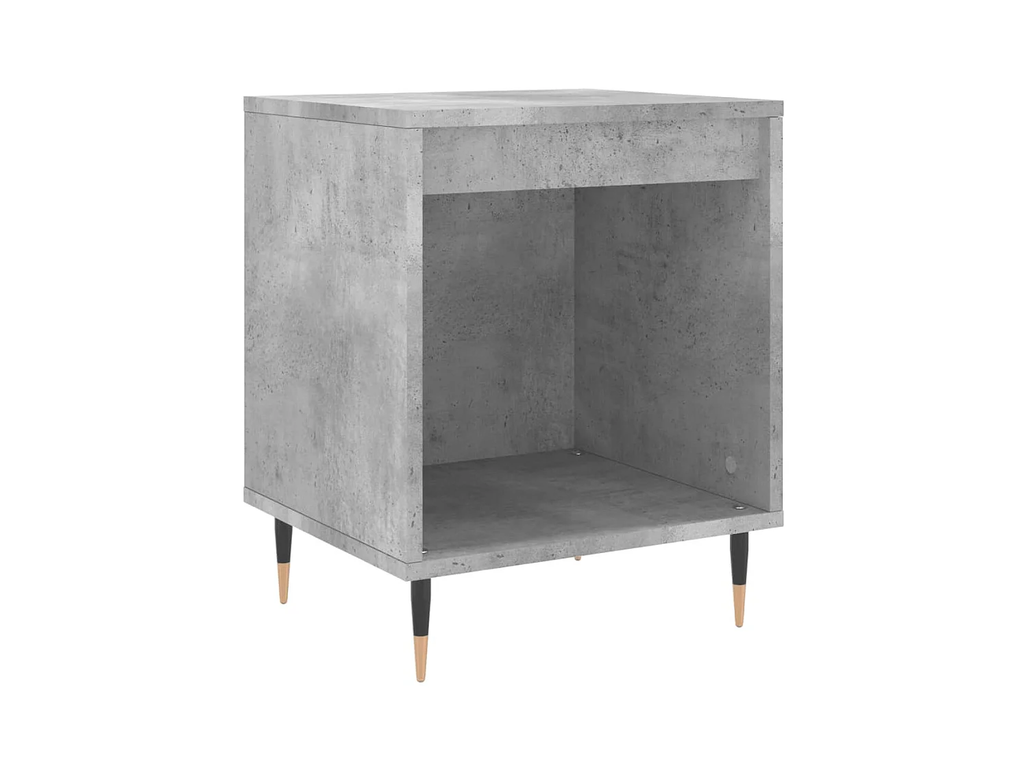 Dustin Mason  Table de chevet gris béton 40x35x50 cm bois d’ingénierie