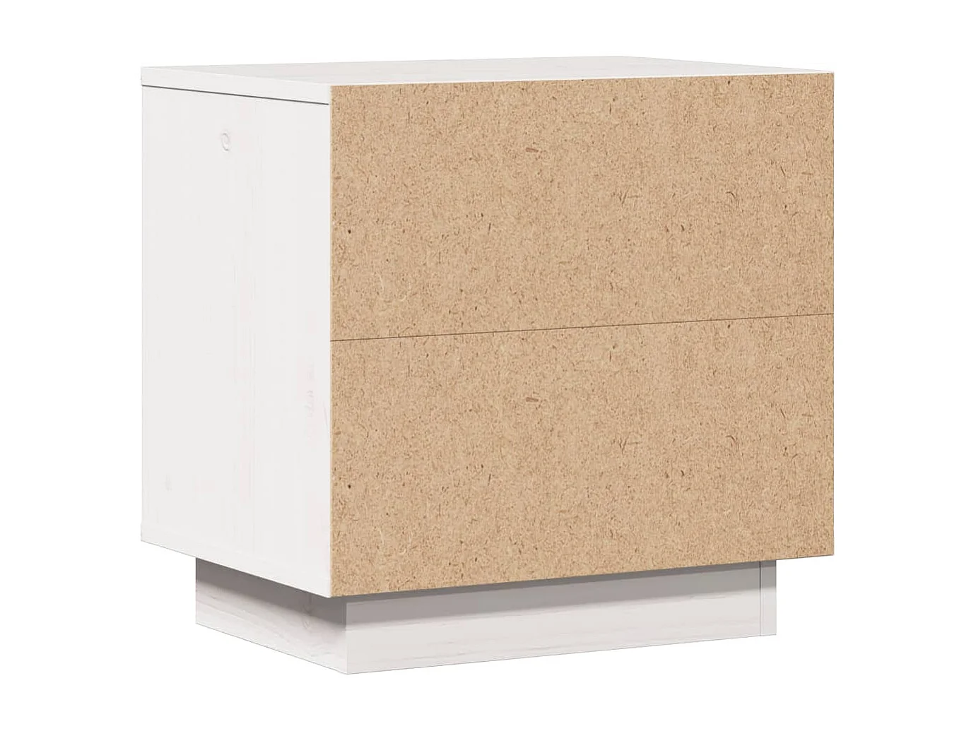 Henk  Table de chevet Blanc 40x30x40 cm Bois de pin solide