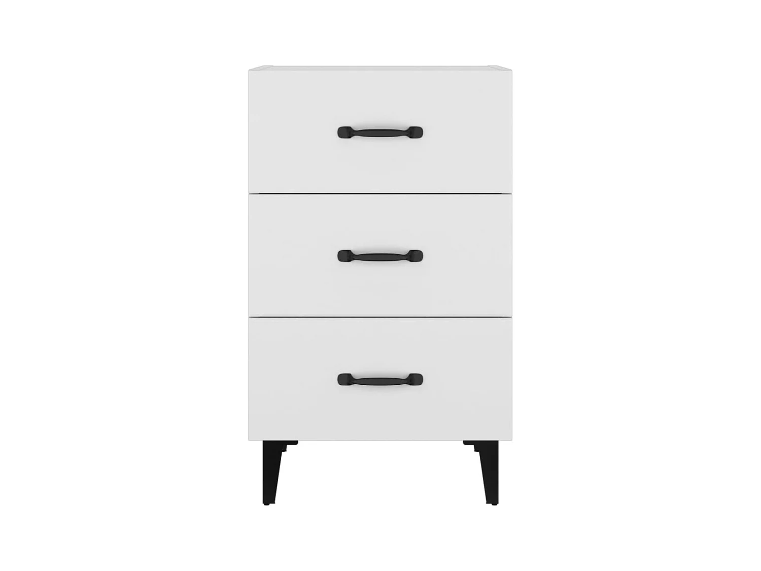 Åsgeir  Table de chevet blanc 40x40x66 cm bois d'ingénierie