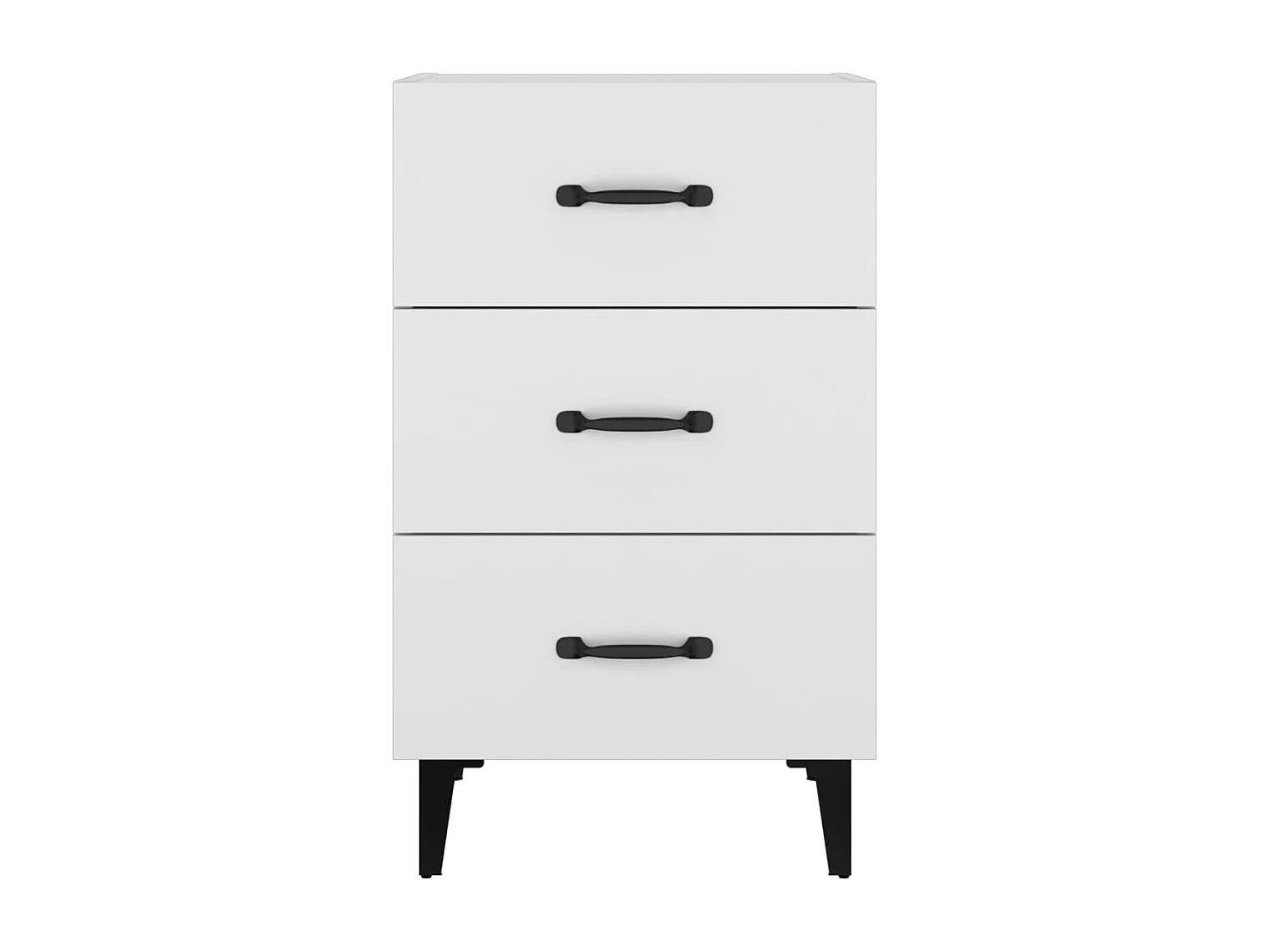 Åsgeir  Table de chevet blanc 40x40x66 cm bois d'ingénierie