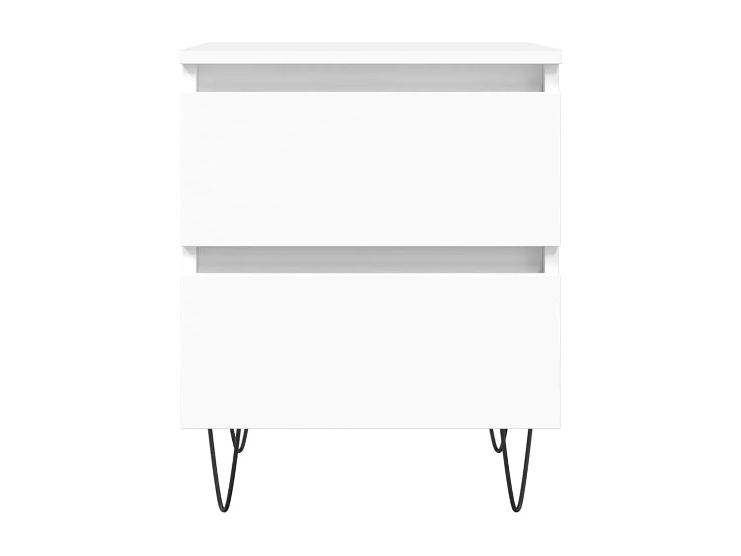 Charlie Cole  Table de chevet Blanc 40x35x50 cm Bois d’ingénierie