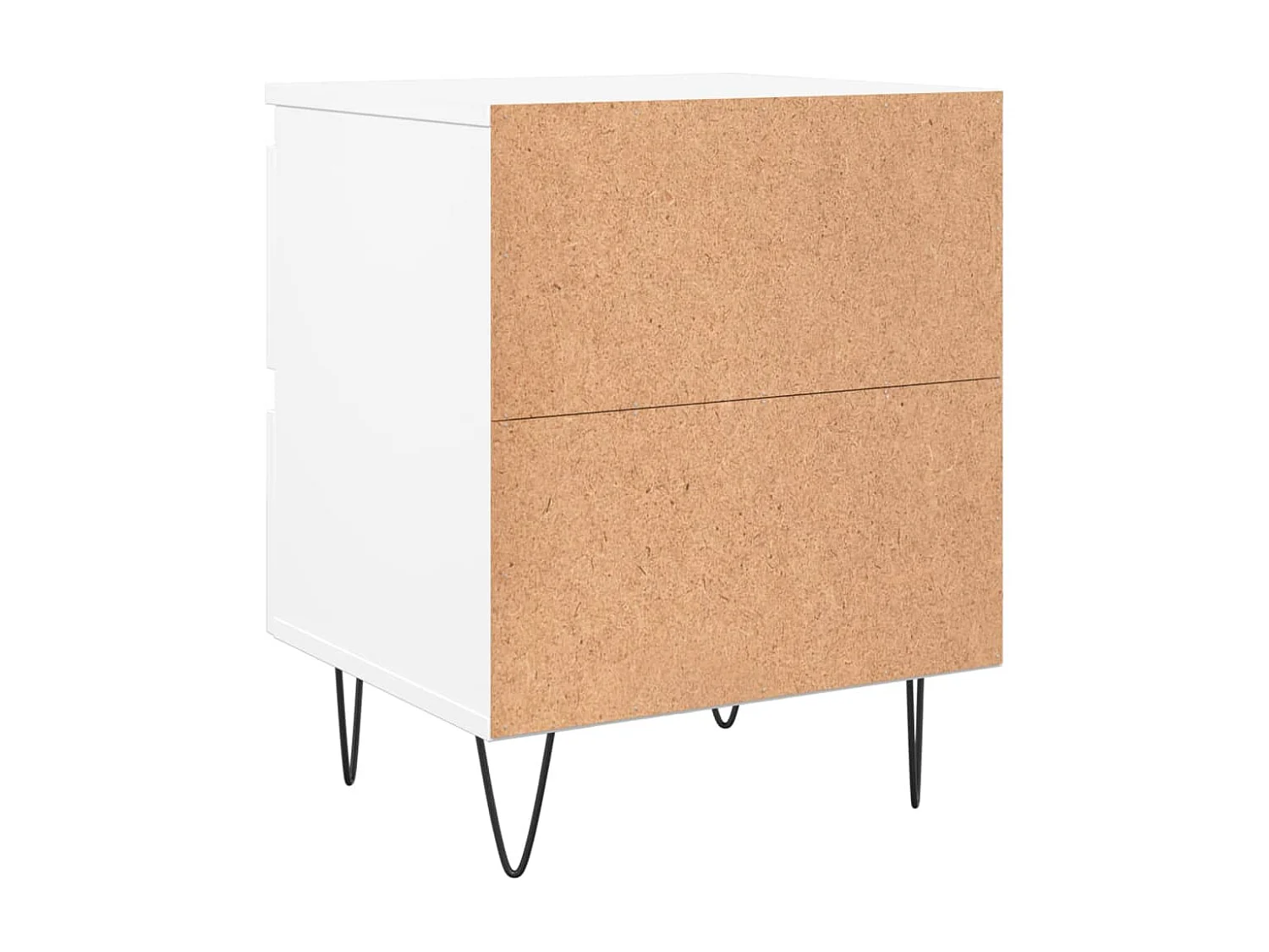 Charlie Cole  Table de chevet Blanc 40x35x50 cm Bois d’ingénierie