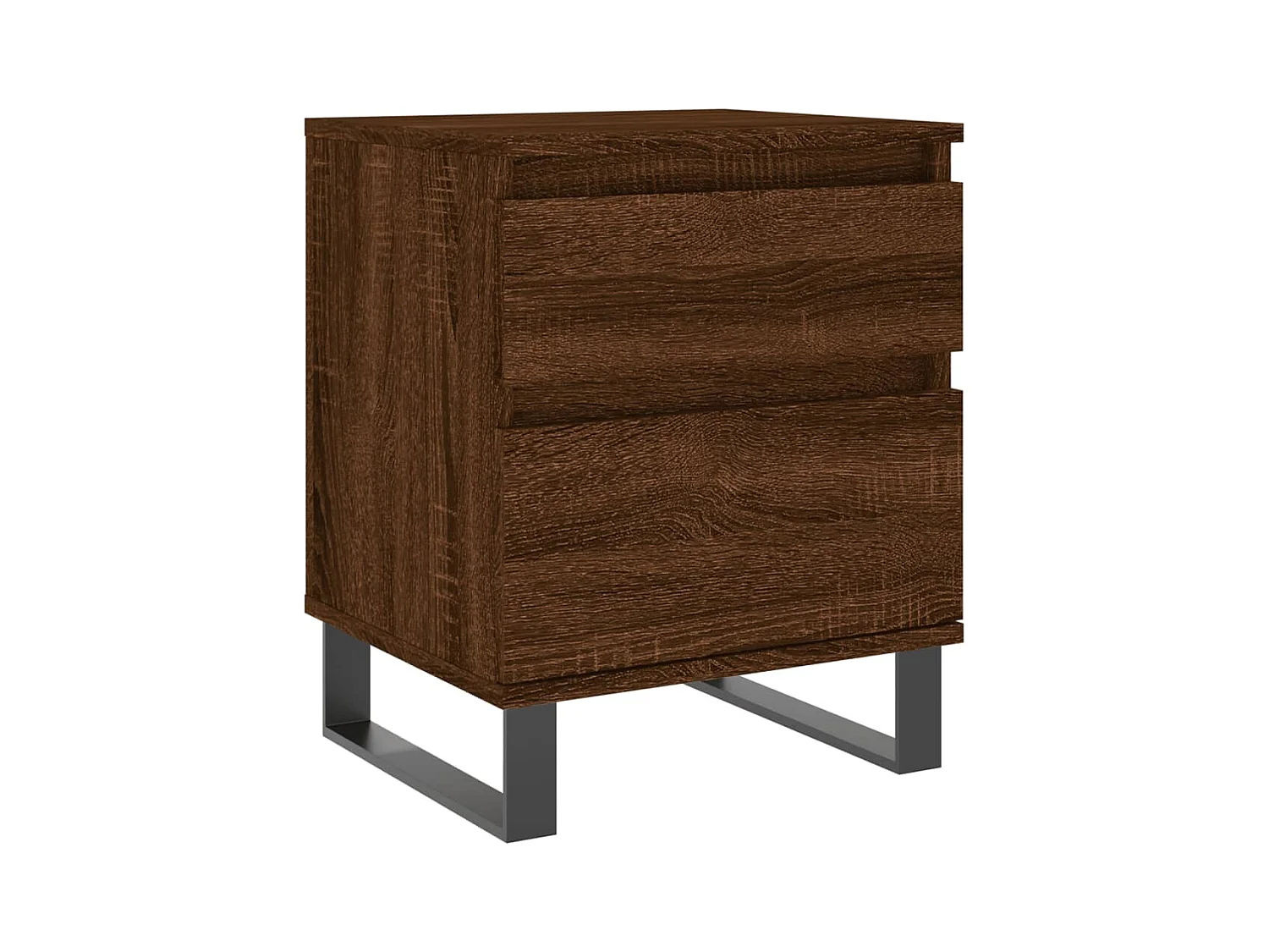 Rinald  Tables de chevet 2 pcs chêne marron 40x35x50 cm bois ingénierie