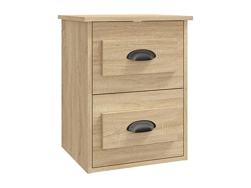 Inez  Table de chevet murale chêne sonoma 41,5x36x53 cm