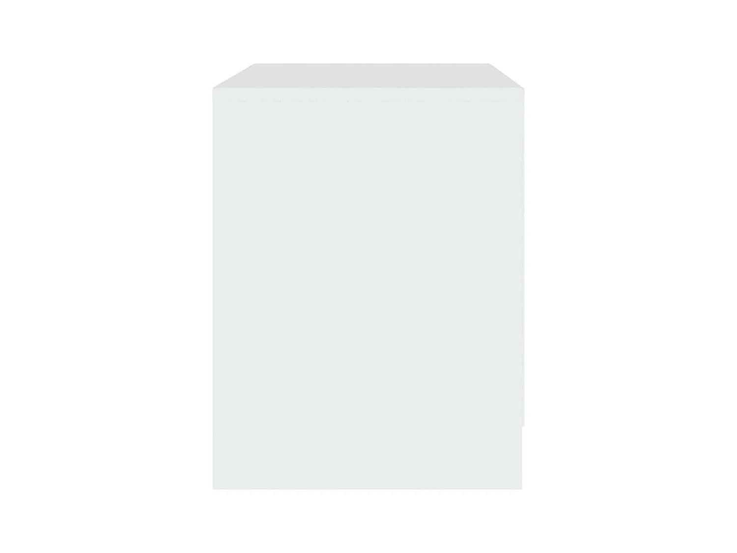 Robert  Table de chevet blanc 45x34,5x44,5 cm bois d’ingénierie