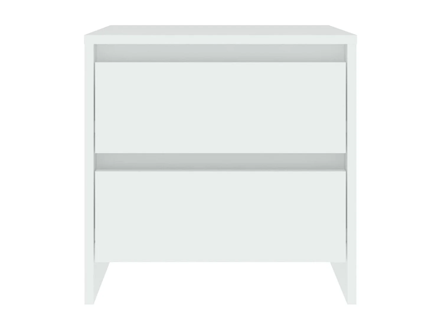 Robert  Table de chevet blanc 45x34,5x44,5 cm bois d’ingénierie