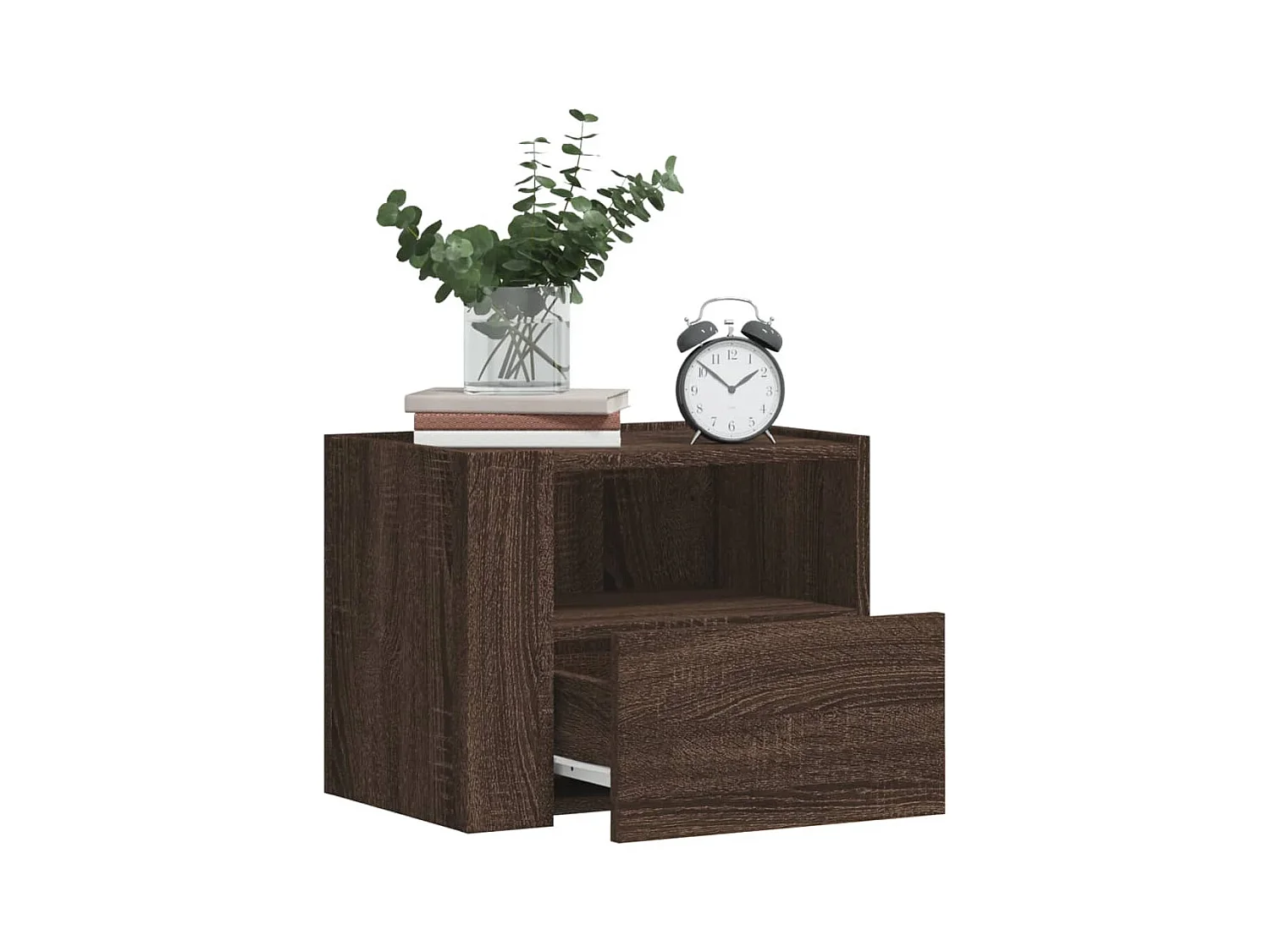 Sun City Center  Tables de chevet murales 2 pcs chêne marron 45x30x35 cm