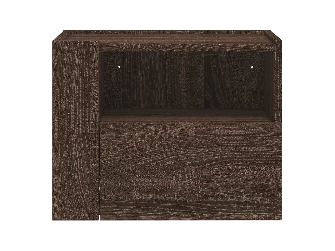 Sun City Center  Tables de chevet murales 2 pcs chêne marron 45x30x35 cm