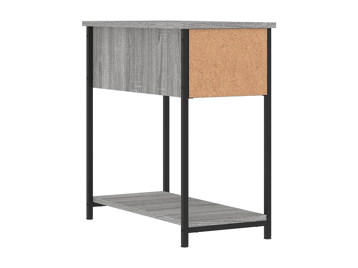 Thera  Mesitas noche 2 uds madera ingeniería gris Sonoma 30x60x60 cm