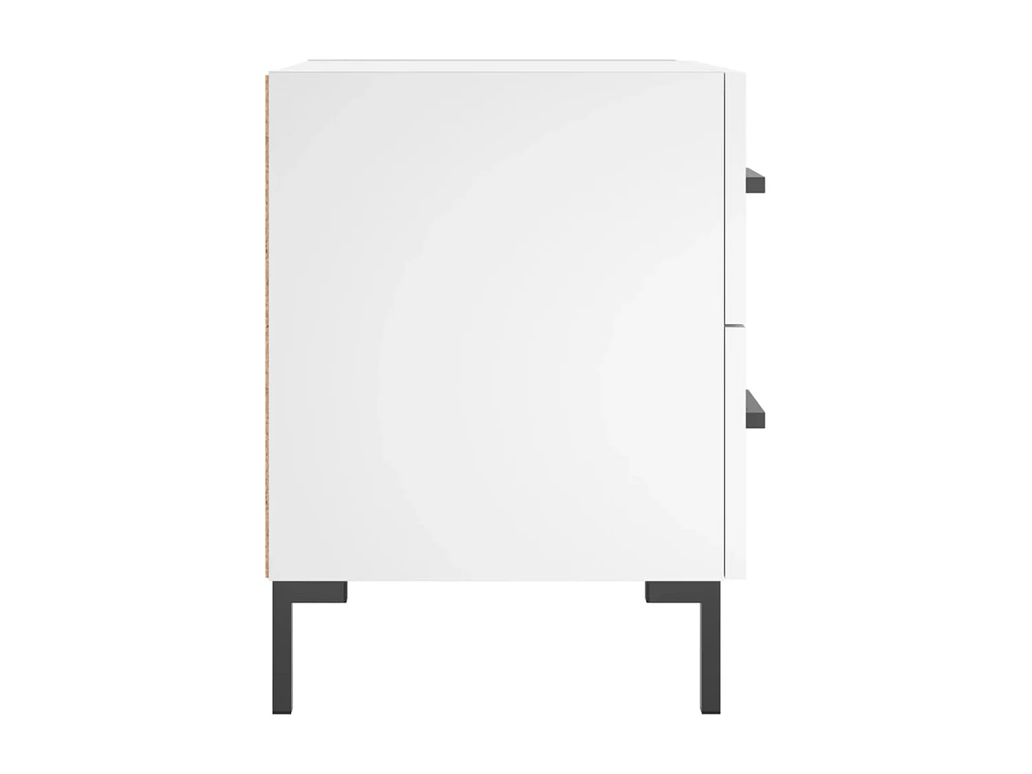 Myrion  Table de chevet blanc 40x35x47,5 cm bois d’ingénierie