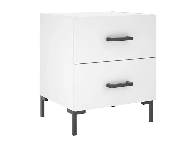 Myrion  Nachttisch Weiß 40x35x47,5 cm Holzwerkstoff