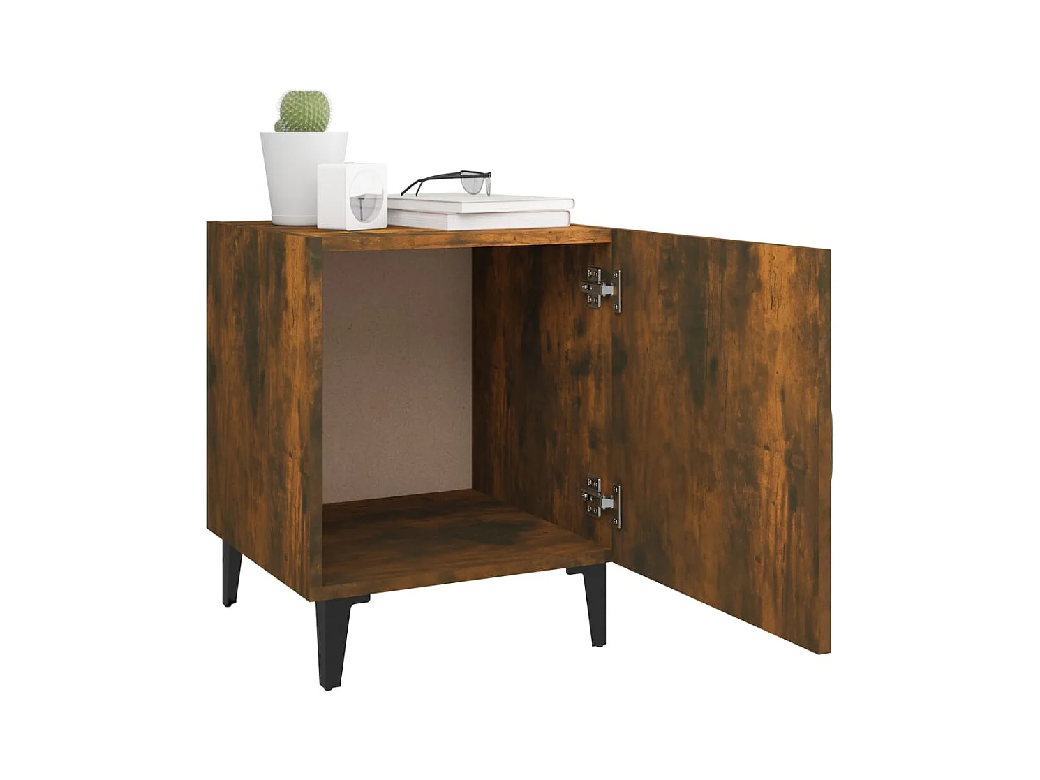 Hondo  Tables de chevet 2 pcs Chêne fumé Bois d'ingénierie