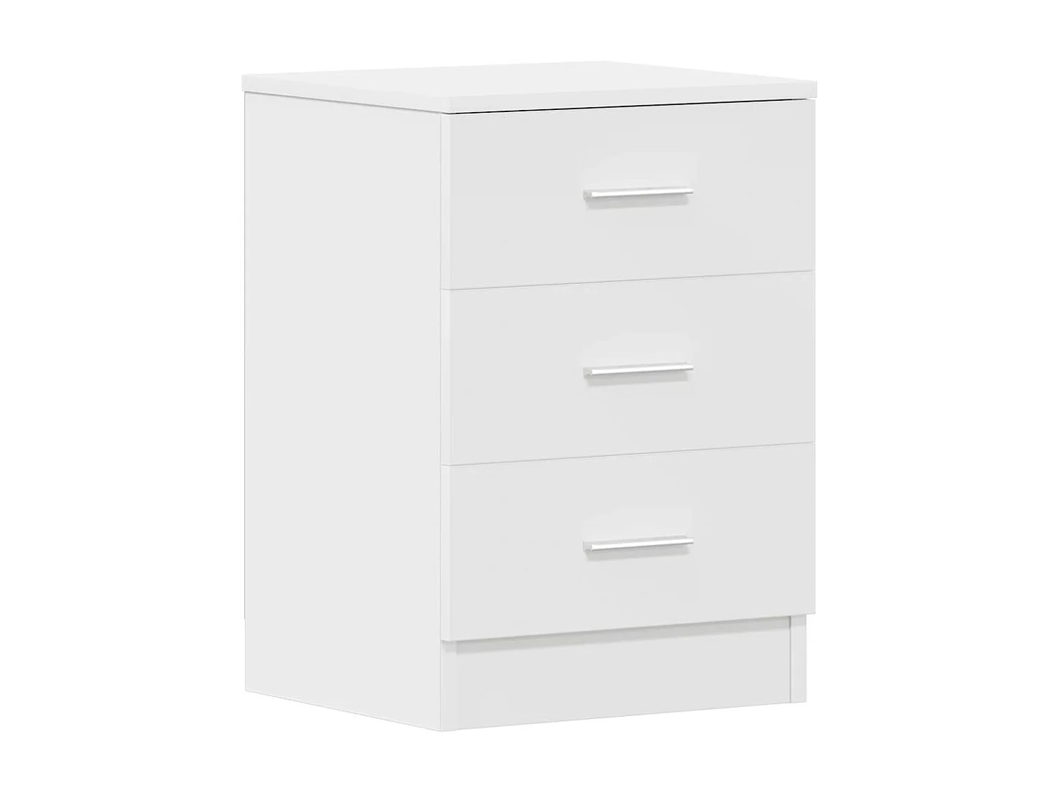 Drumraney  Tables de chevet 2 pcs Blanc 38x35x56 cm Bois d'ingénierie