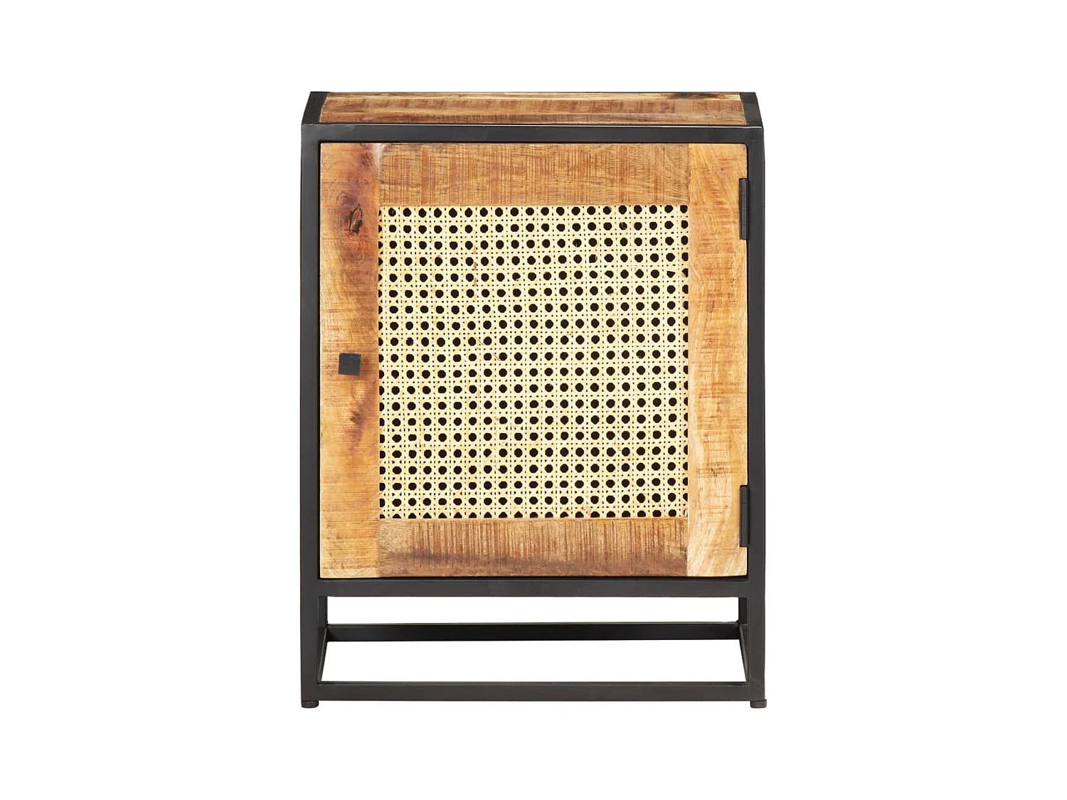 Garden Furniture -  Table de chevet 40x30x50 cm Bois de manguier et canne lle