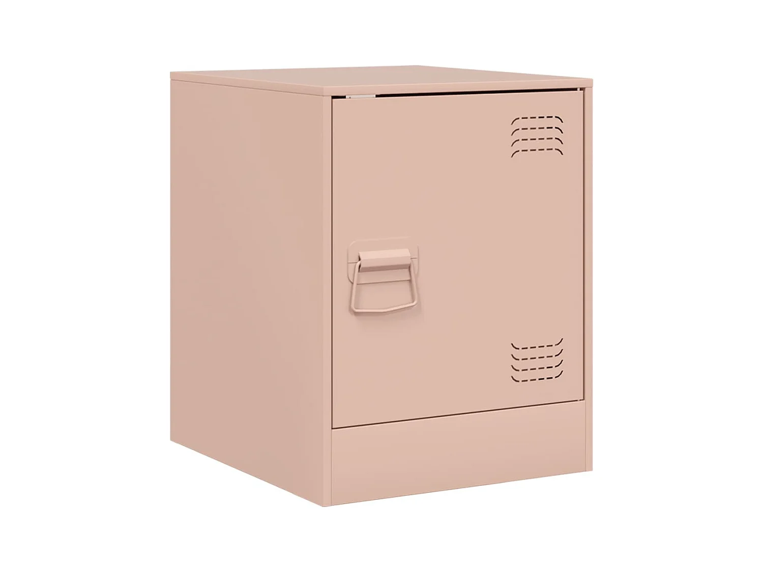 Dewy  Table de chevet rose 34,5x39x44 cm acier