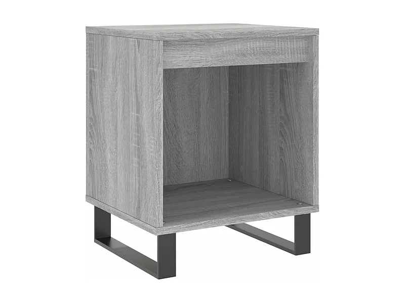 Orlando  Comodino Grigio Sonoma 40x35x50 cm in Legno Multistrato