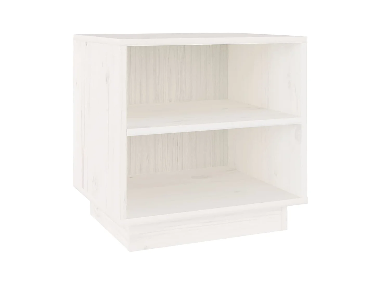 Decatur  Table de chevet Blanc 40x34x40 cm Bois de pin solide