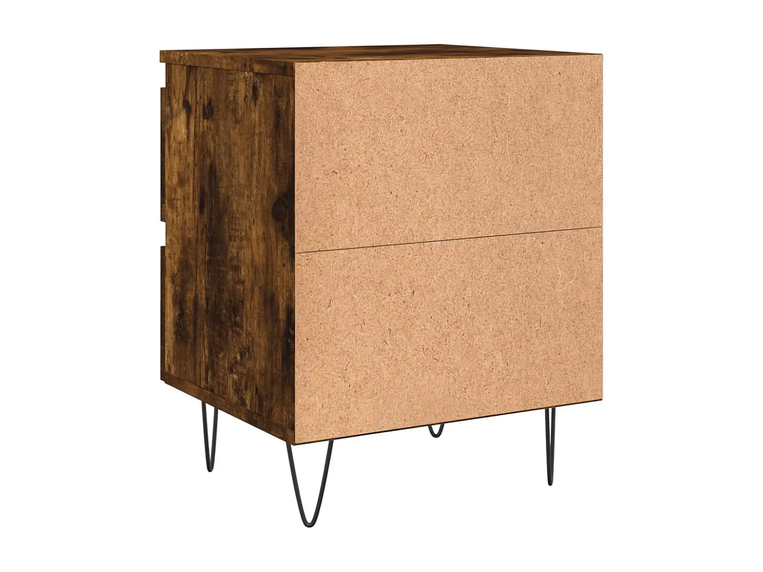 Charlie Cole  Tables de chevet 2 pcs chêne fumé 40x35x50 cm bois ingénierie