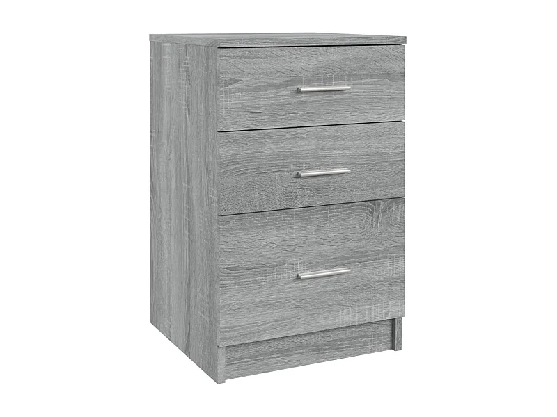 Vacaville  Table de chevet Sonoma gris 40x40x63 cm Bois d'ingénierie