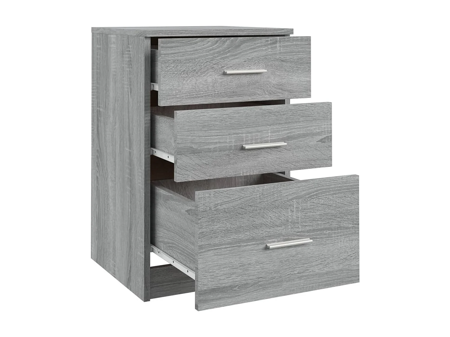 Vacaville  Table de chevet Sonoma gris 40x40x63 cm Bois d'ingénierie