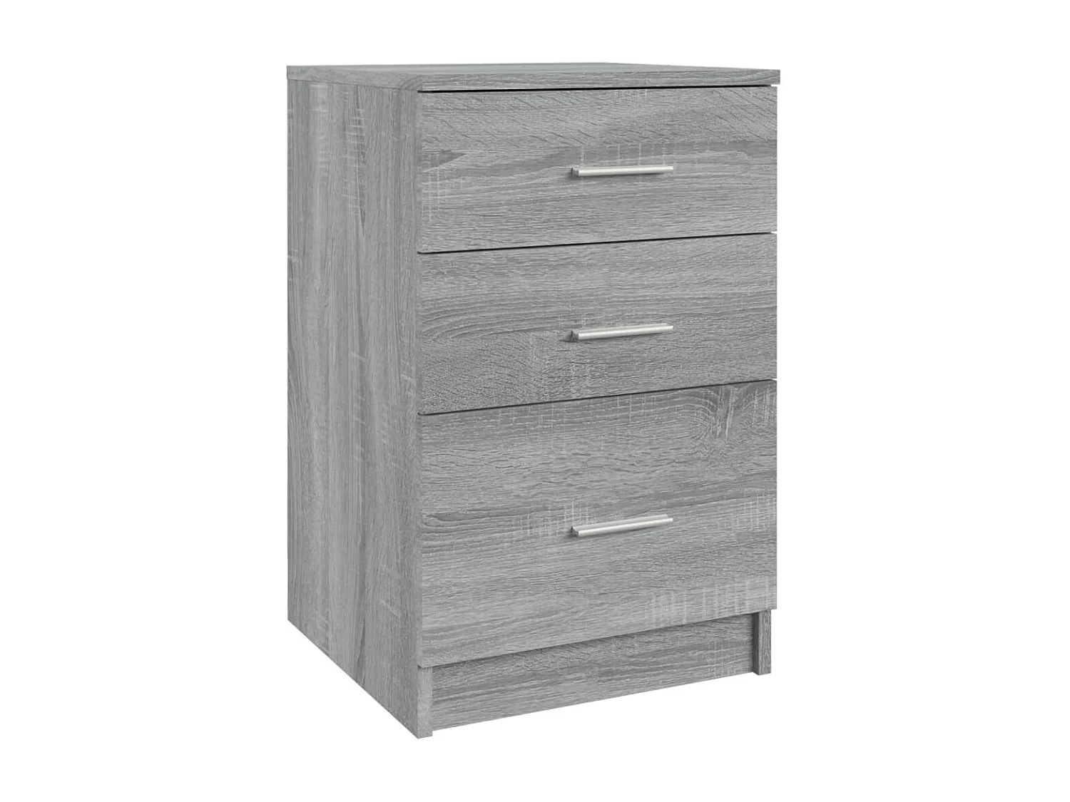 Vacaville  Table de chevet Sonoma gris 40x40x63 cm Bois d'ingénierie